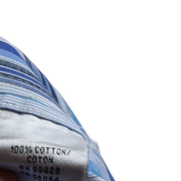 Bugatchi Men's Shirt Flip Cuff Long Sleeve Stripes & Paisley Luxurious XXXL 3XL - Picture 10 of 10